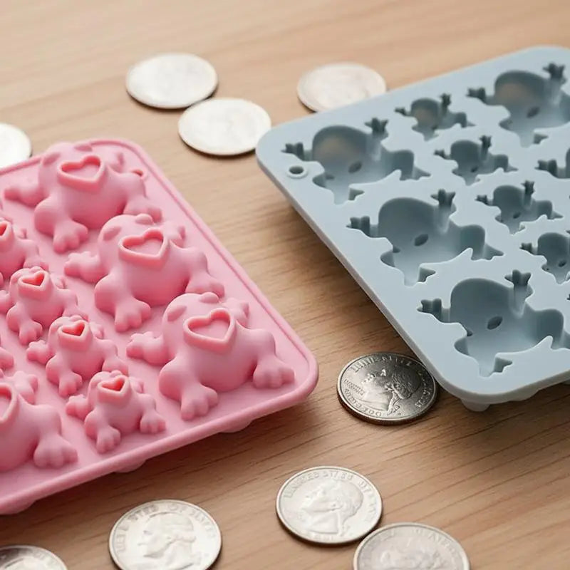 Frogs Silicone Mold, Candy Chocolate Frog Mold For Birthday, Party, Cake Decoration Passover Bake Ware And Ice Tray