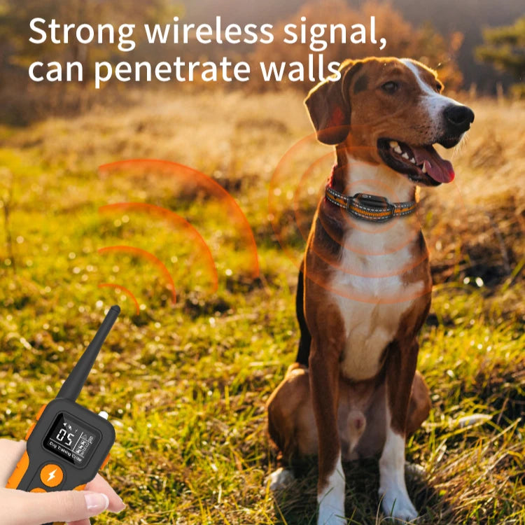 Waterproof Remote Control Large Breed Dogs Vibration Static Luxury Bark Reflective Training Dog Shock Collar