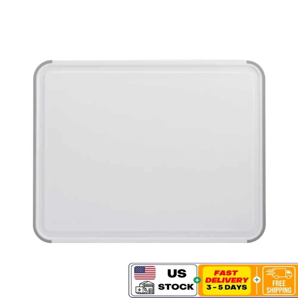 Nonslip Plastic Cutting Board Durable Design Dishwasher Safe Nonabsorbent Rectangular Kitchen Essential Food Prep Tool with