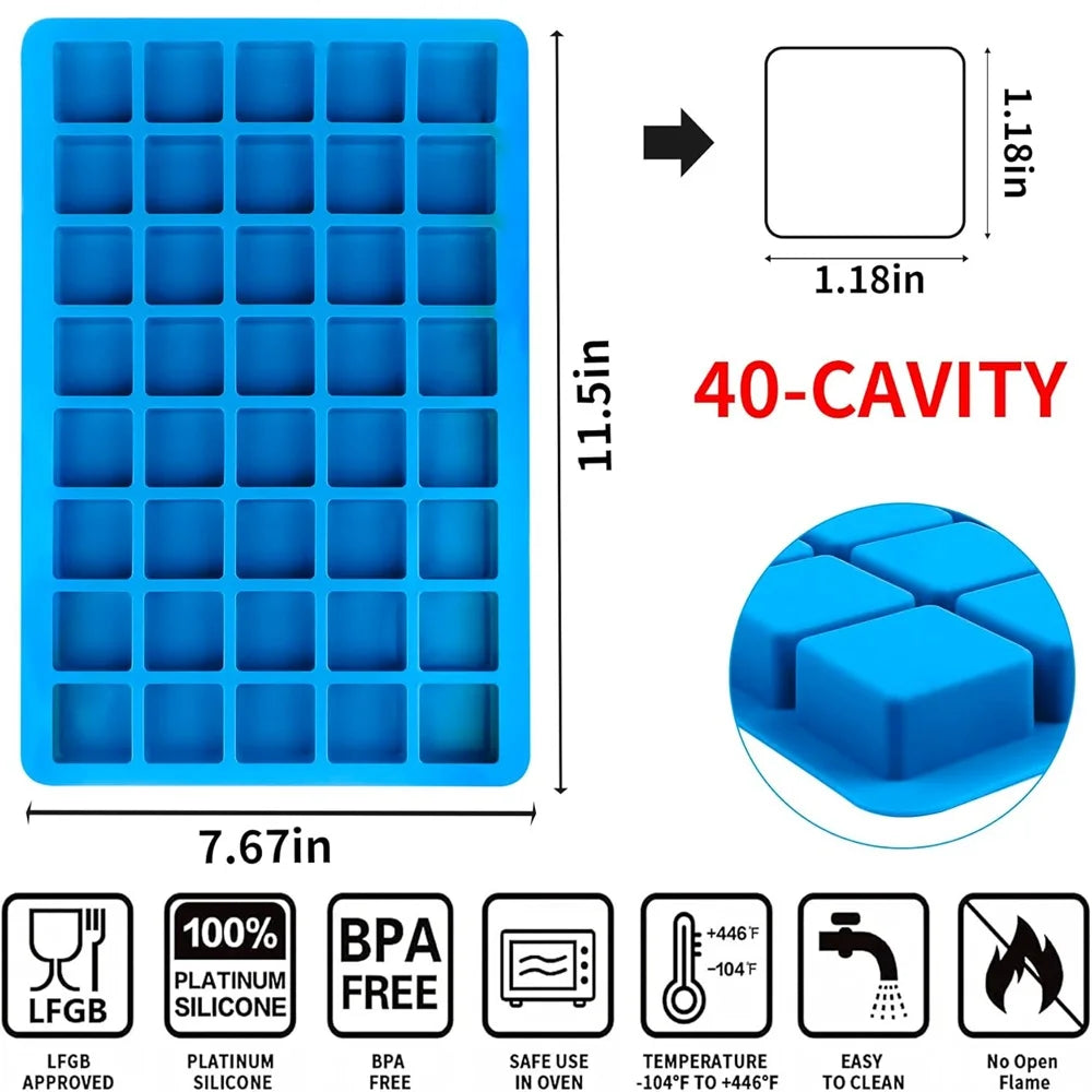 1 Square Chocolate Bar Mold Silicone Deep Cavity Mold Fondant Mold Candy Jelly Ice Cube Praline Caramel Mold DIY Cake BakingTooL