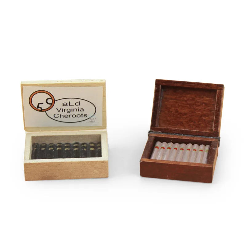 Cigarette Case Mini Cigar Case Dollhouse Photography Props Home Decoration Doll House Accessories Miniature Items BJD Doll Toys