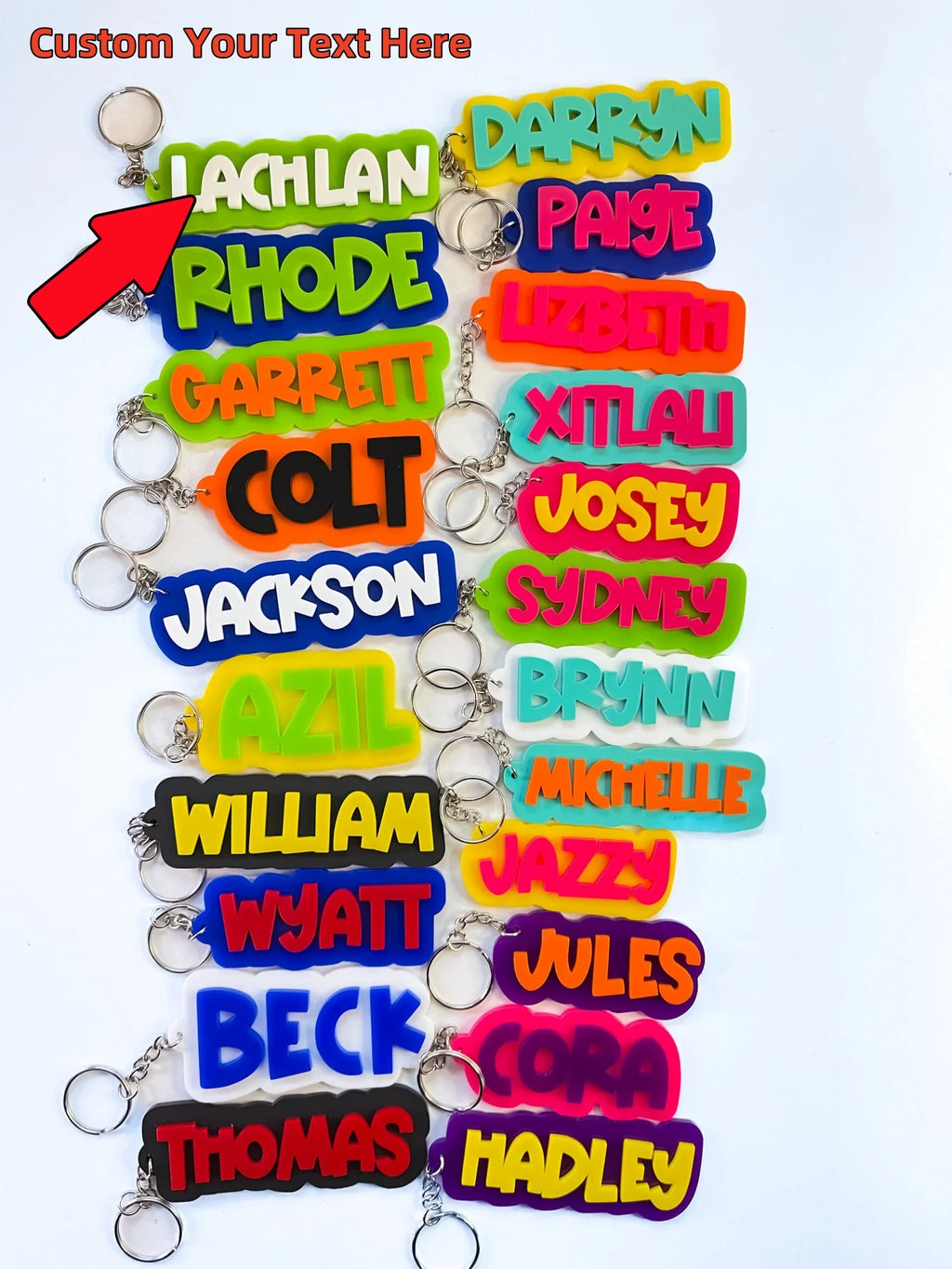 Customized Keyring with Name or Initials, Stylish Accessory for Daily Use, Personalized Gift