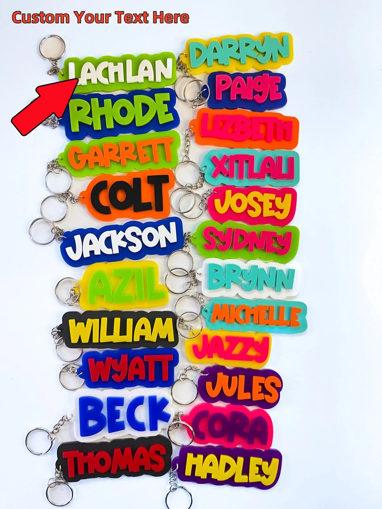 Customized Keyring with Name or Initials, Stylish Accessory for Daily Use, Personalized Gift