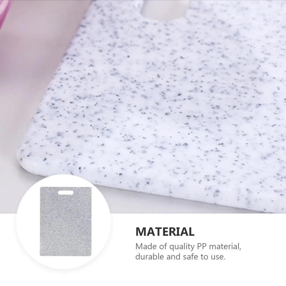 1Pcs Marble Look Cutting Board PP Material Portable Lightweight Wear Resistant Kitchen Cutting Board for Fruit Vegetable Meat