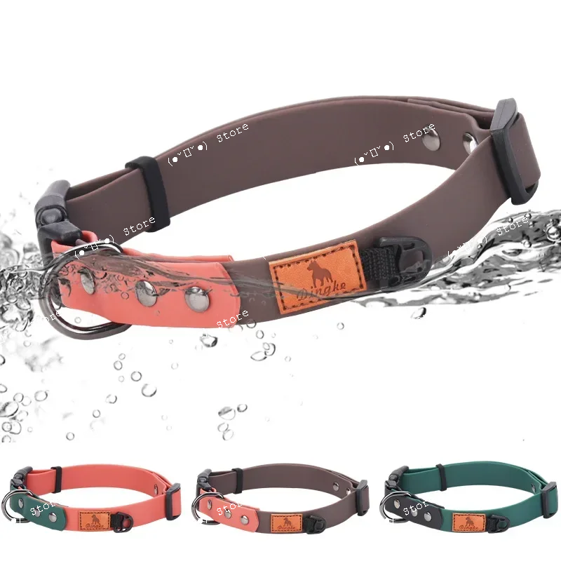 waterproof small medium dog collar and leash set schnauzer corgi shiba french bulldog puppy collars dogs accesorios cat collar