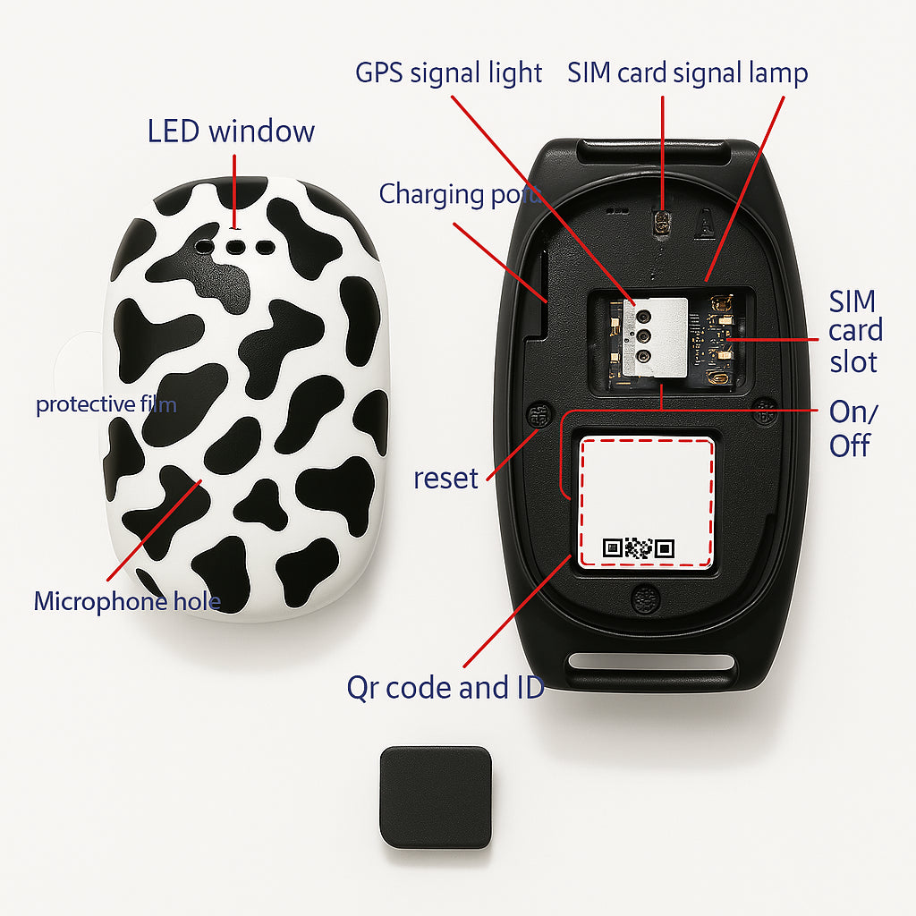 ABIYY-4G Dog Tracking Collar Locator Pet Dog Tracker Gps Locator with Google Map Real Time Tracking for Pets GPS Locator