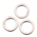5-20pcs Colorful Spring O Rings Round Carabiner Key Ring Trigger Snap Buckle Keychain DIY Jewelry Making Bag Charm Accessories