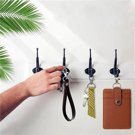10/16sets D-shaped rotatable alloy keychain clips with metal key rings,suitable for DIY keychain lanyards,bag charms,crafts,gift