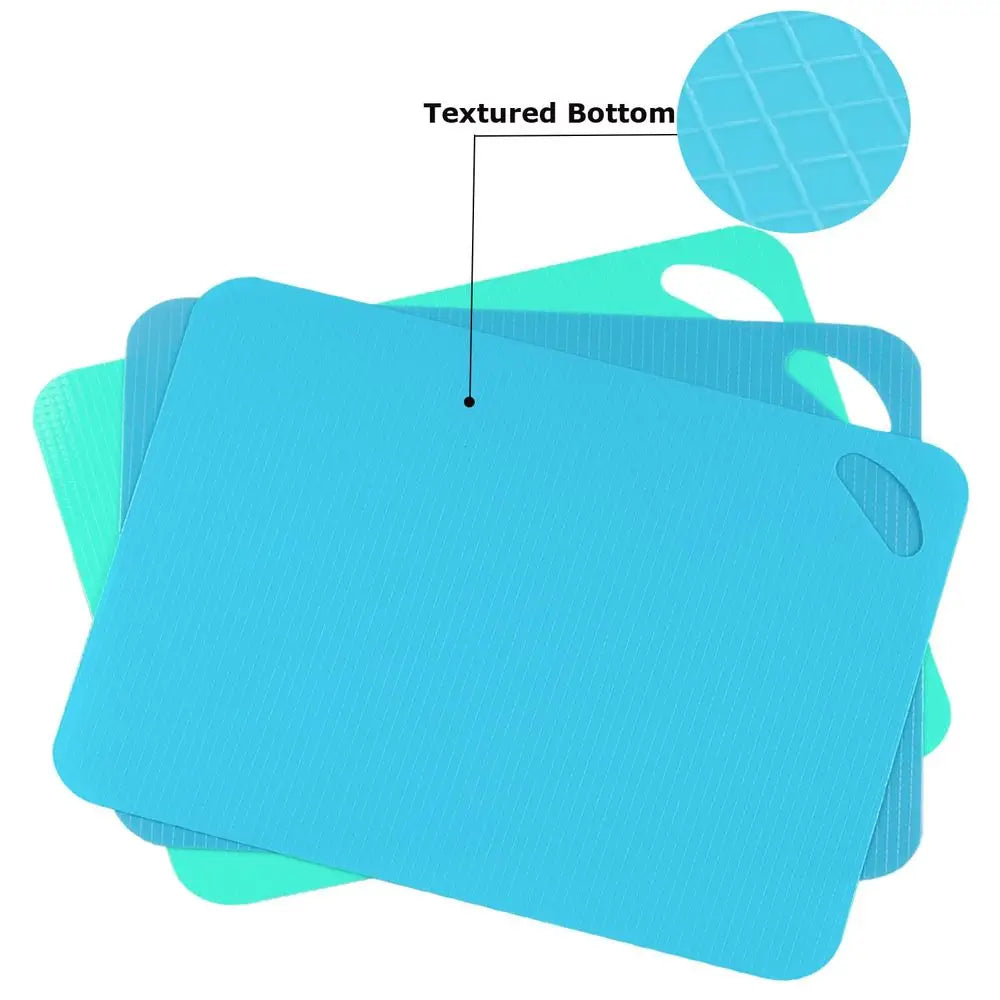 Plastic Flexible Cutting Mats for Kitchen, 3pcs Color Coded Chopping Board Set, Cutting Board Sheet for Kitchen Cooking, Dishwas