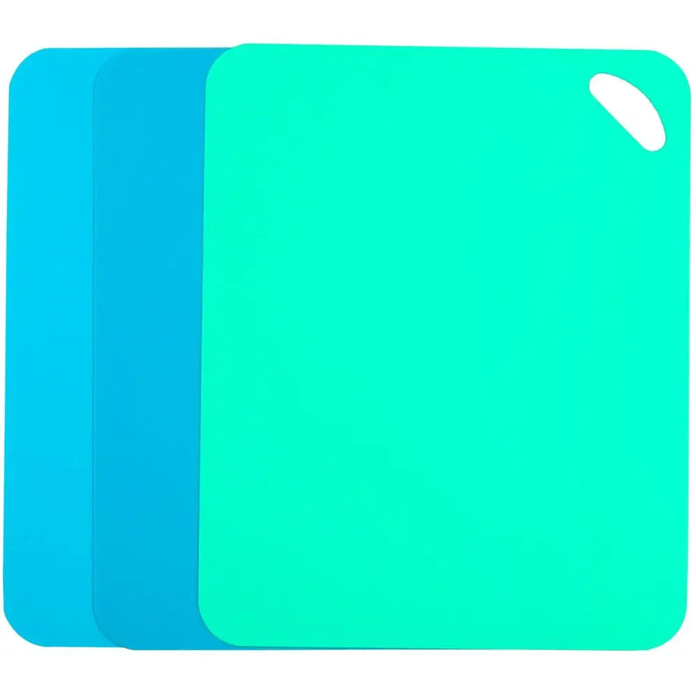 Plastic Flexible Cutting Mats for Kitchen, 3pcs Color Coded Chopping Board Set, Cutting Board Sheet for Kitchen Cooking, Dishwas
