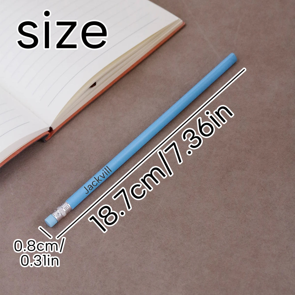 Custom Text Pencils,Personalized Pencils For Kids,Customizable Cute Pencils,Back To School Supplies,Gifts For Friends,Cute