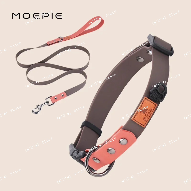 waterproof small medium dog collar and leash set schnauzer corgi shiba french bulldog puppy collars dogs accesorios cat collar