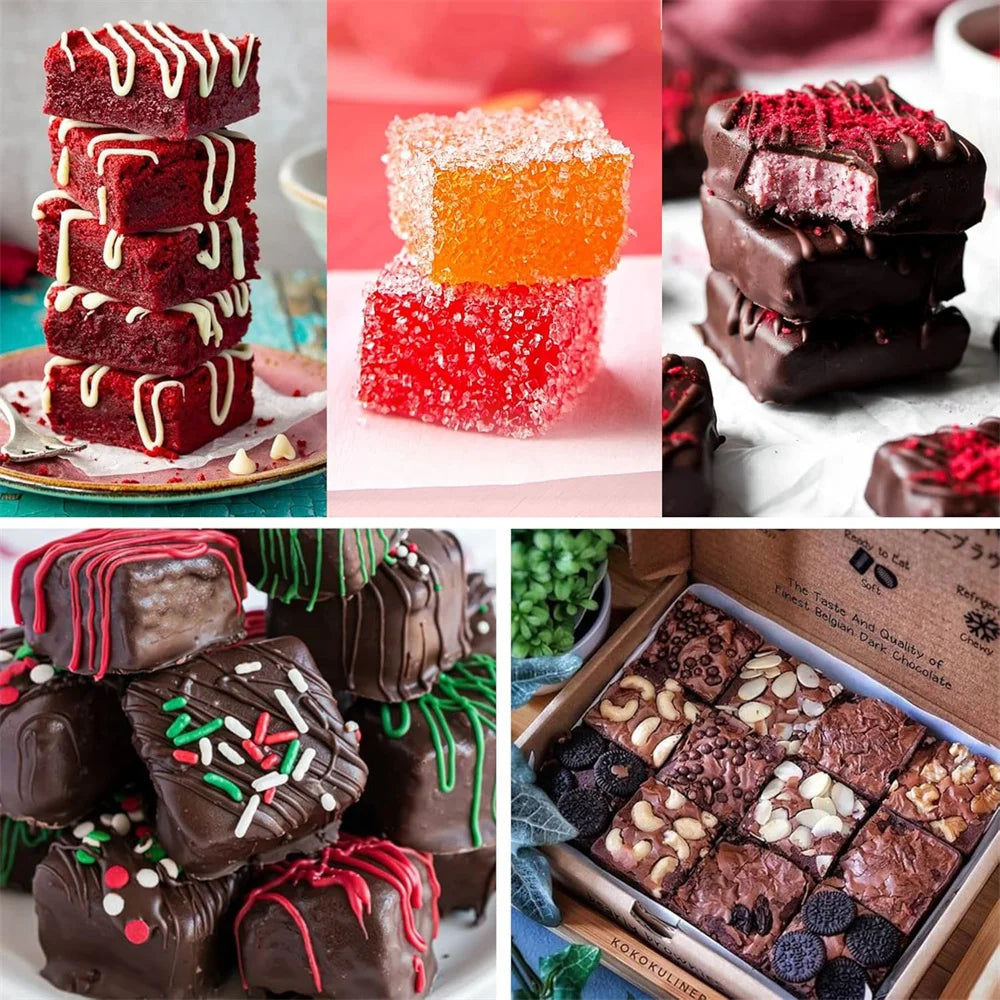 1 Square Chocolate Bar Mold Silicone Deep Cavity Mold Fondant Mold Candy Jelly Ice Cube Praline Caramel Mold DIY Cake BakingTooL