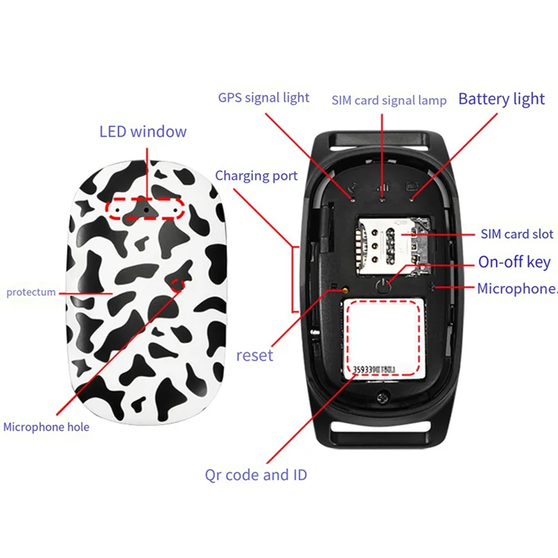 ABIYY-4G Dog Tracking Collar Locator Pet Dog Tracker Gps Locator with Google Map Real Time Tracking for Pets GPS Locator