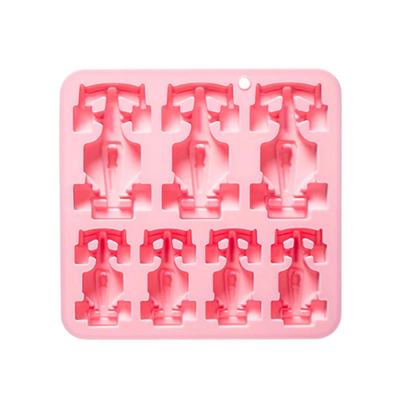 7 Cavity Racing Car Silicone Mold 3d Kart Mousse Fondant Chocolate Mould Ice Grid Epoxy Baking Resin Mold Cake Decorating Tools