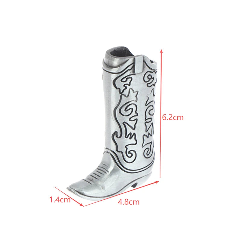 Creative Metal Boot Lighter Case for  J5/J25 – Personalized Engraving, Unique Men's Minimalist Gift with Custom Patterns