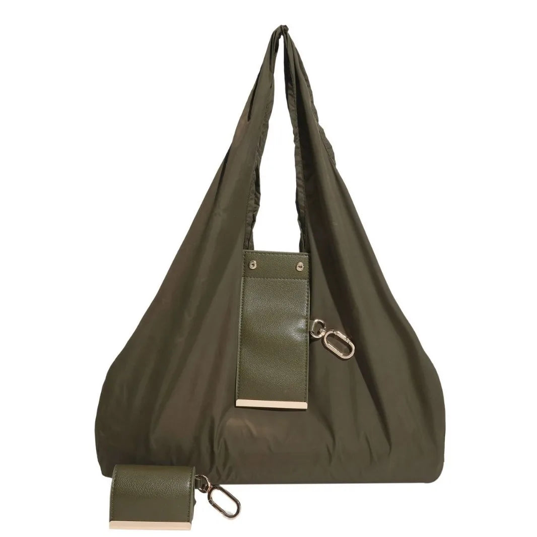 Collapsible Bag Keychain Storage Bag Large Capacity Environmentally Friendly And Convenient Shopping Bag Pendant Accessory Bag