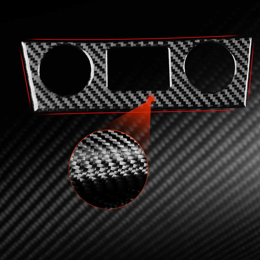 Carbon Fiber Car Accessories Cigarette Lighter Decorative Interior Cover Modified Trim Sticker For Hyundai Kona N 2018-2023