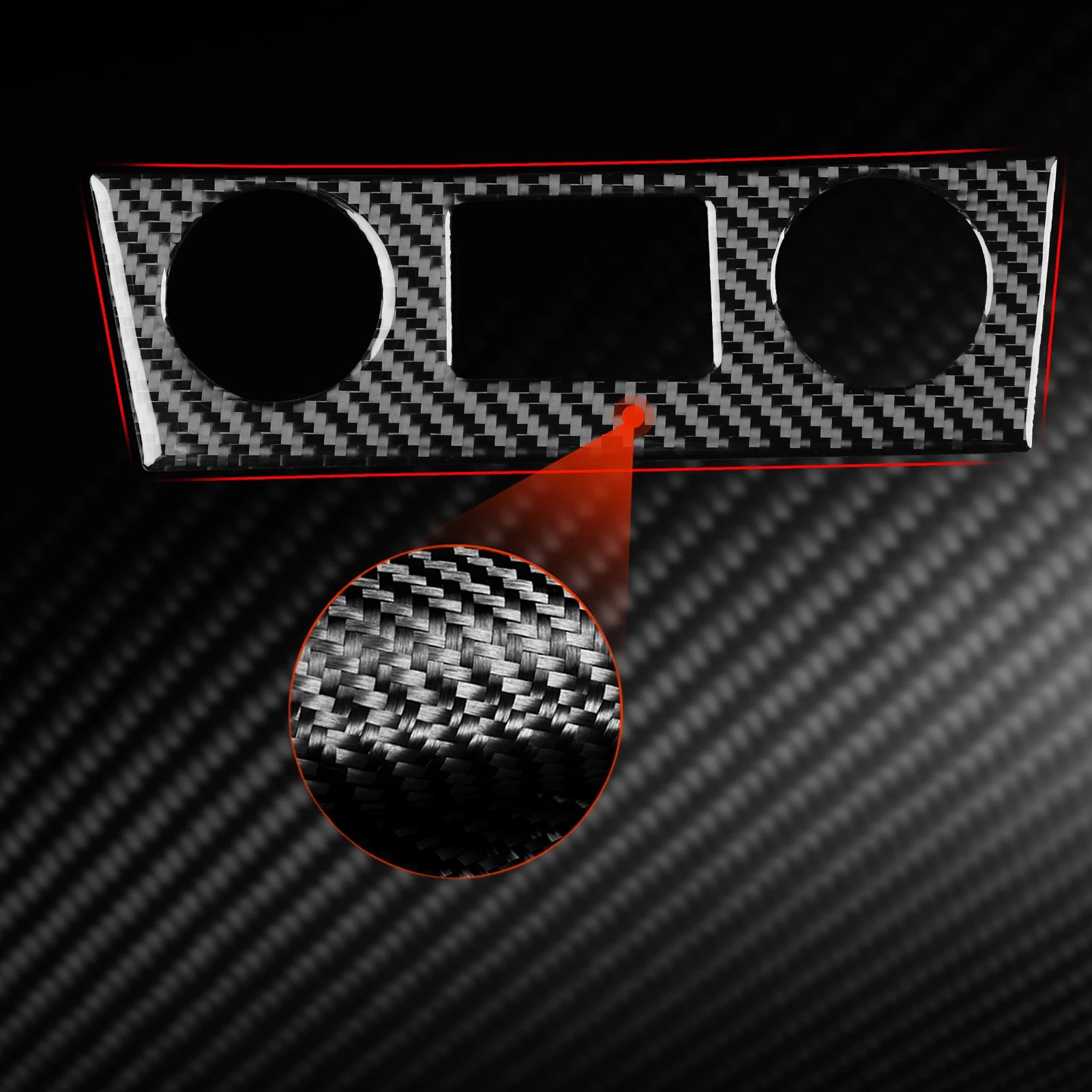 Carbon Fiber Car Accessories Cigarette Lighter Decorative Interior Cover Modified Trim Sticker For Hyundai Kona N 2018-2023