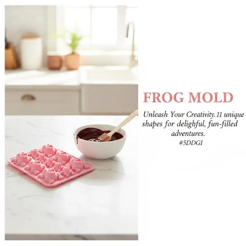 Frogs Silicone Mold, Candy Chocolate Frog Mold For Birthday, Party, Cake Decoration Passover Bake Ware And Ice Tray