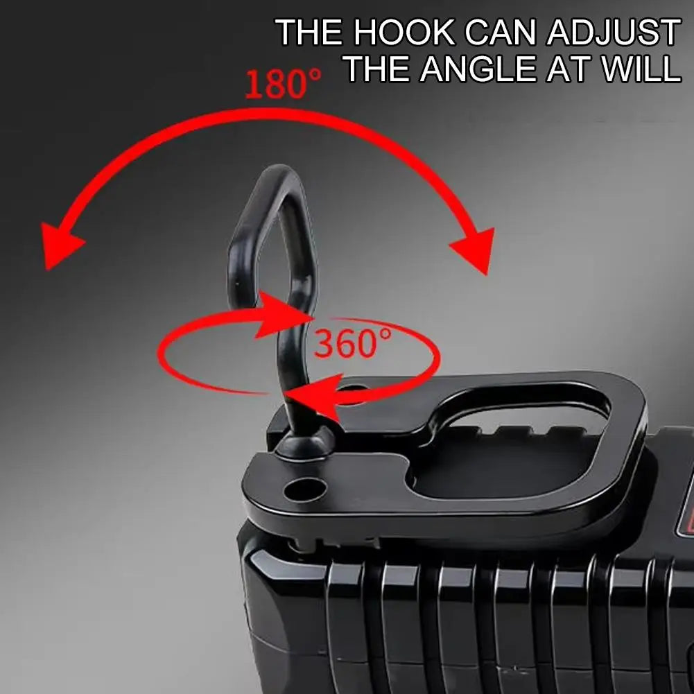 D93 COB LED Work Light Magnetic Flashlight 360° Rotatable Inspection Lamp USB Rechargeable Lantern for Car Repair Camping Hook