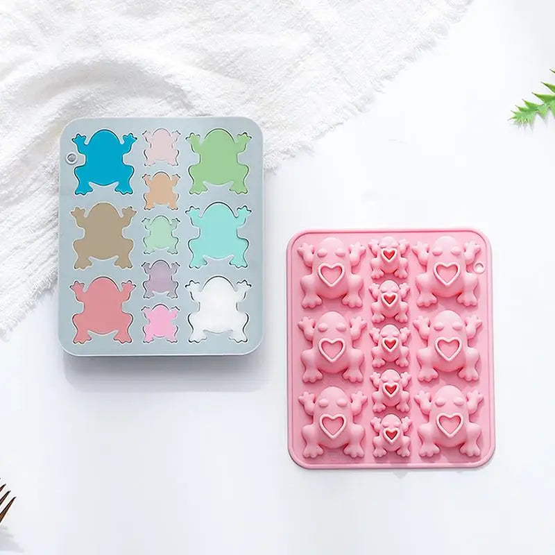 Frogs Silicone Mold, Candy Chocolate Frog Mold For Birthday, Party, Cake Decoration Passover Bake Ware And Ice Tray