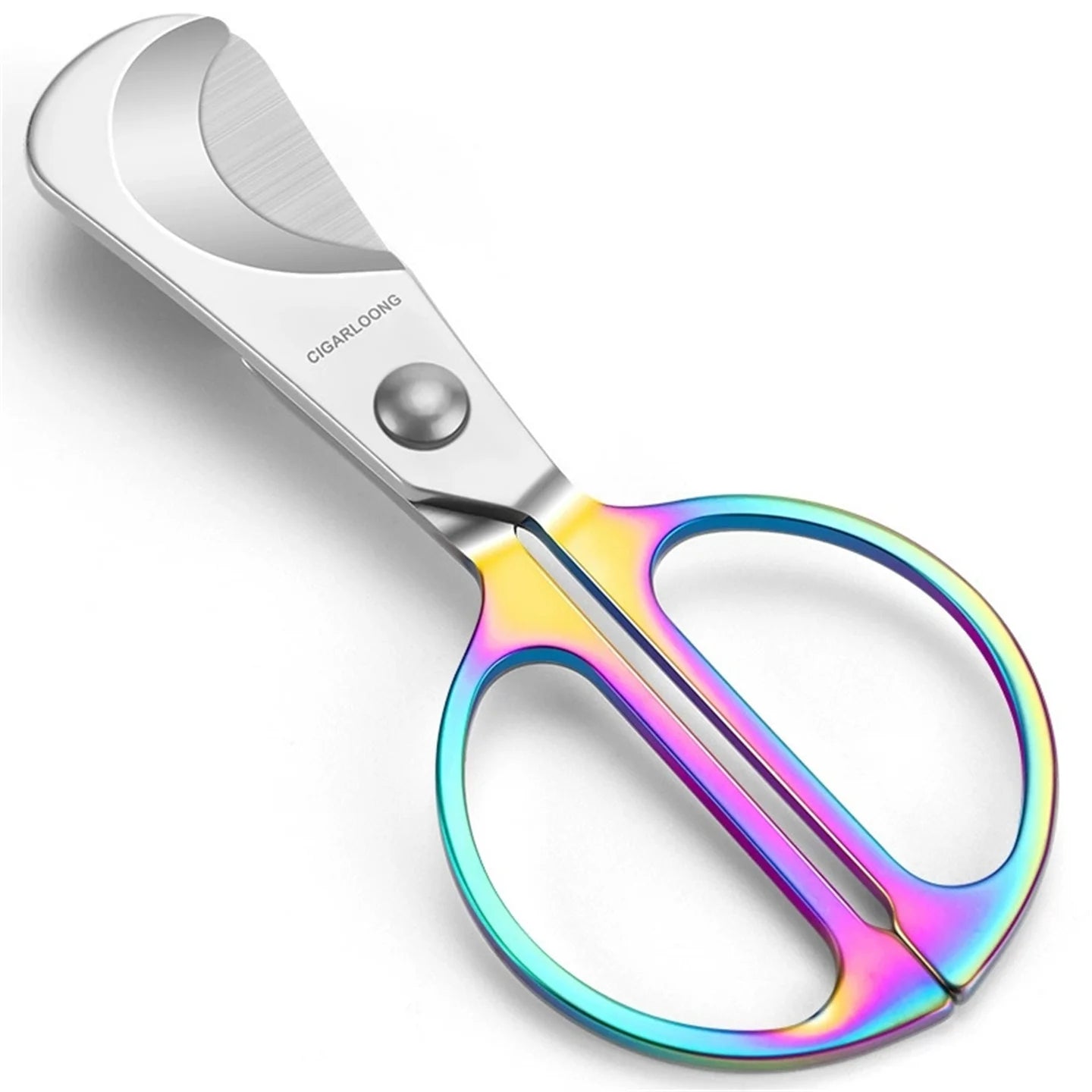 Stainless Steel Sharp Cigar Cutter Smooth Wear-Resistant Portable Handheld Cigar Scissor Smoking Accessories Father's Day Gift