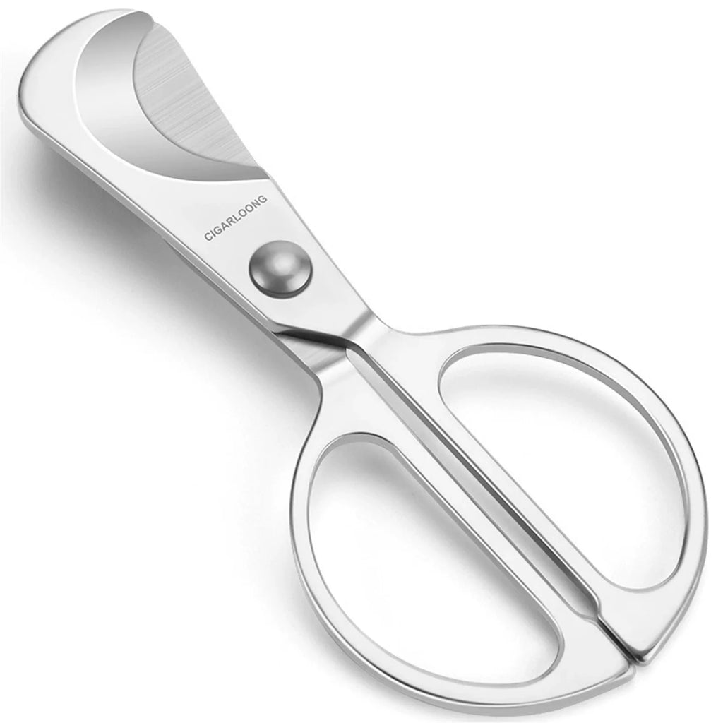 Stainless Steel Sharp Cigar Cutter Smooth Wear-Resistant Portable Handheld Cigar Scissor Smoking Accessories Father's Day Gift