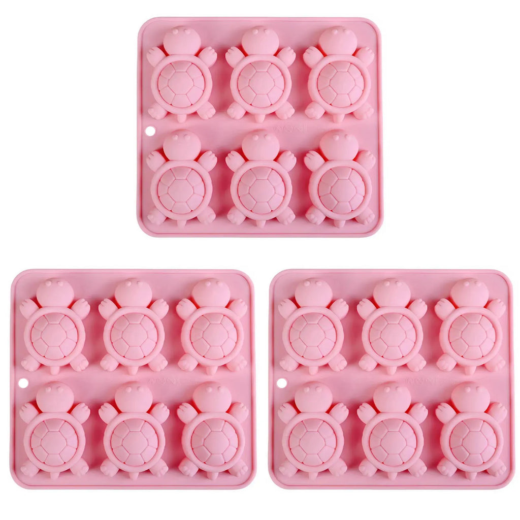 Turtles Ice Tray 3D Tortoises Sea Turtles Silicone Mold For DIY Ice Cubes Hand-Made Kitchen Baking Supplies For Kids' Activities