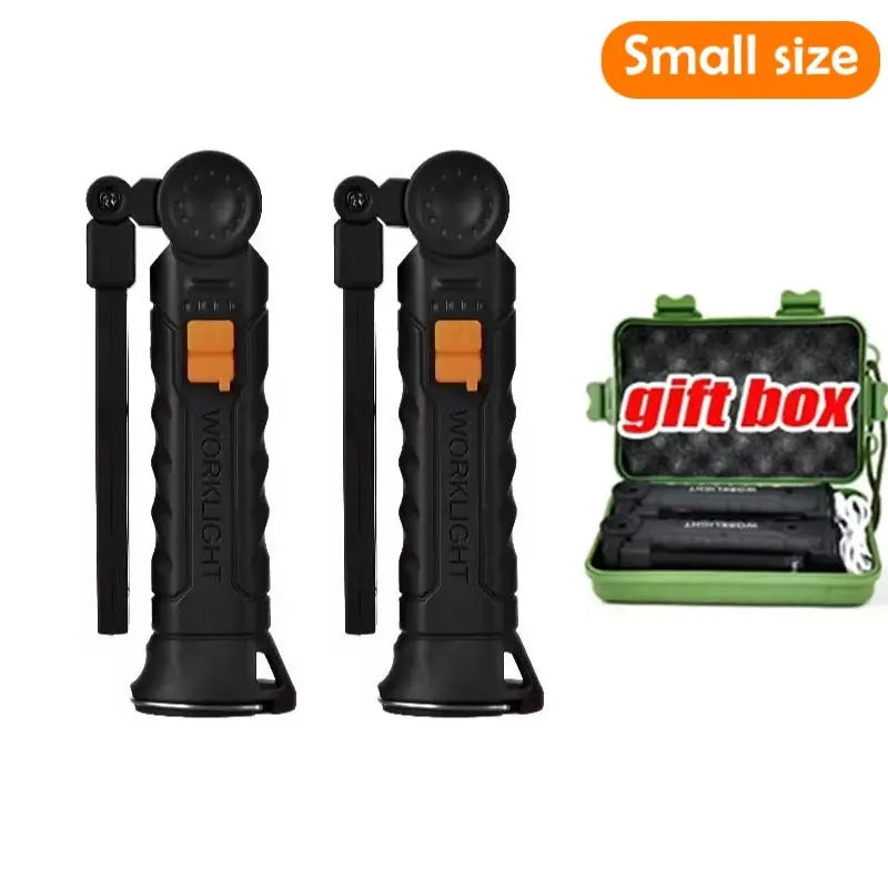 Portable LED COB Search Lights With Magnetic & Hook Built-in Battery Rechargeable Work Light Outdoor Waterproof  Emergency Lamp