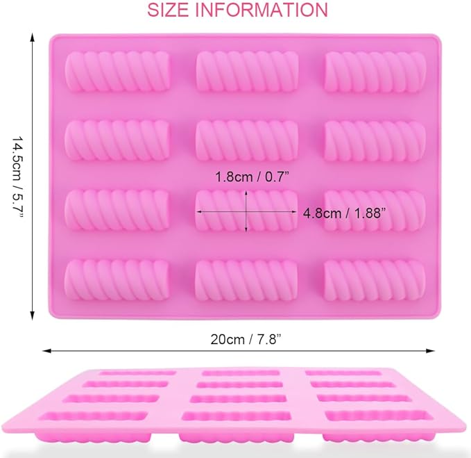 New Chocolate Bar Silicone Mold Stick Cookie Baking Tray Ice Cube Candy Protein Energy Wax Melt Crayon Kitchen Accessories Tools