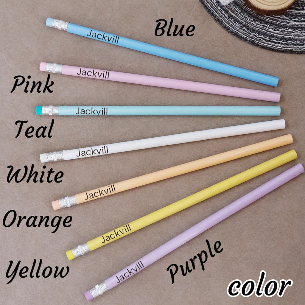 Custom Text Pencils,Personalized Pencils For Kids,Customizable Cute Pencils,Back To School Supplies,Gifts For Friends,Cute