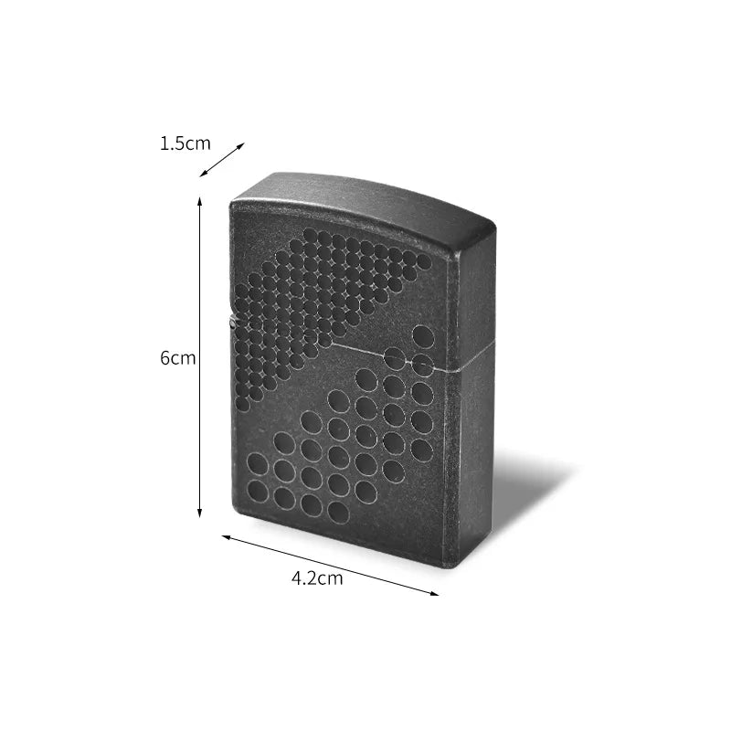 Titanium Alloy Lighter Shell CNC Process Waterproof Drop-Proof Portable Compact Outdoor EDC Tool (No Core)