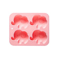 4-hole Baby Elephant Silicone Mold Cute Animal Fondant Candy Chocolate Mould Baking Tools Ice Grid Soap Epoxy Resin Mold