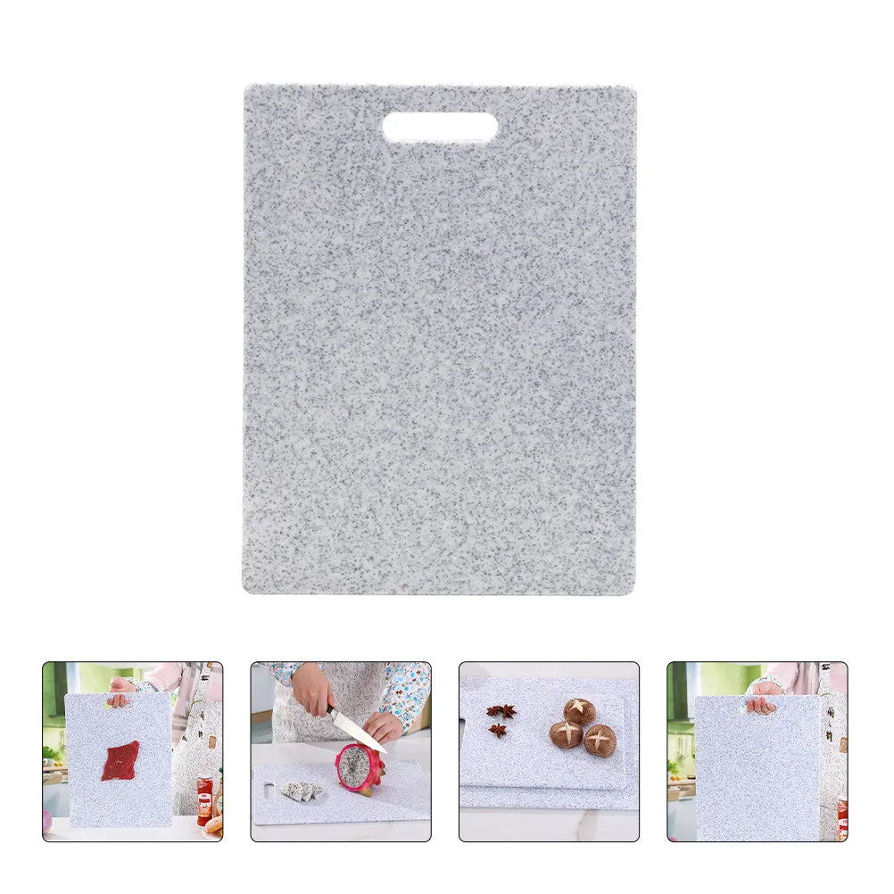 1Pcs Marble Look Cutting Board PP Material Portable Lightweight Wear Resistant Kitchen Cutting Board for Fruit Vegetable Meat