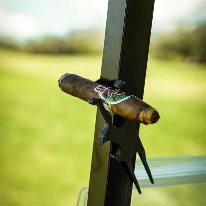 New Golf Cigar Holder Magnetic Multifunctional Ground Insert Stand Divot Tool Portable Golf Accessory