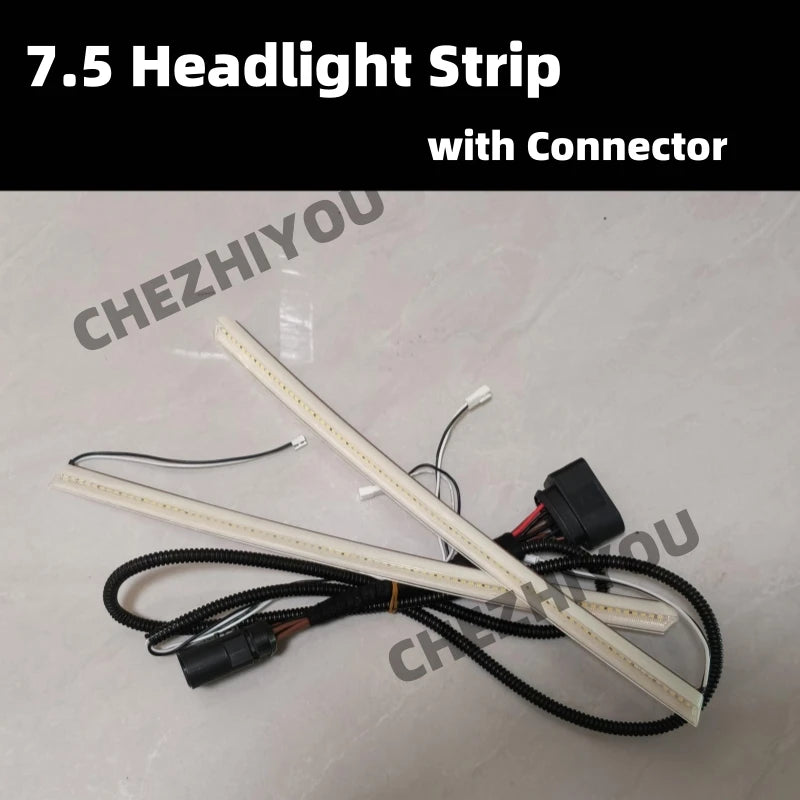 LED Front Grille Light Front Bumper Stripe Daytime Running Light For Volkswagen Golf MK7.5 GTI GTD R 2017-2020 no dynamic effect