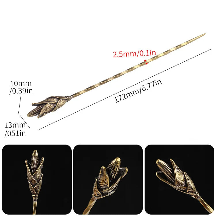 Retro Carved Cigar Drill Dredge Cigar Pass Needle Personality Engraved Cigar Needle Drill Cigar Knife Cigar Smoking Accessories