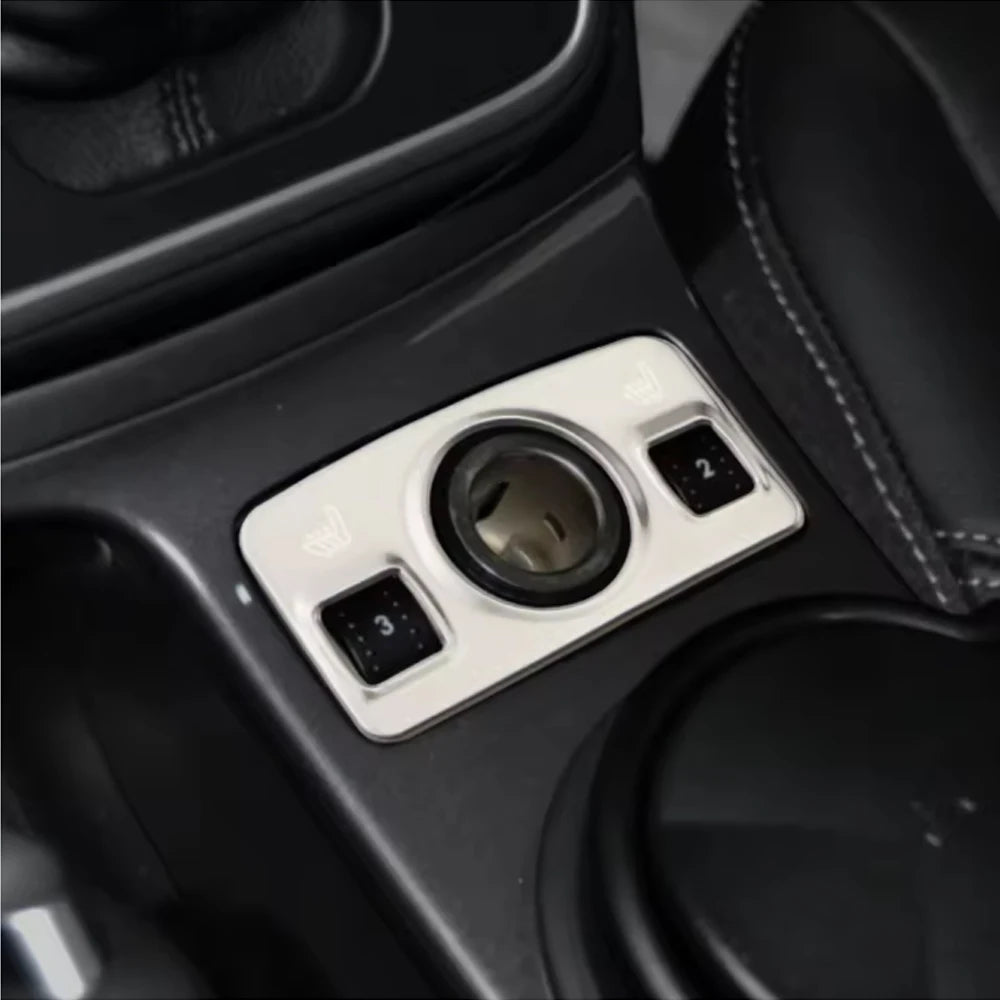 For Ford Kuga Escape 2013 - 2015 Car Cigarette Lighter Panel Cover Decorative Car Styling Trim Interior Accessories
