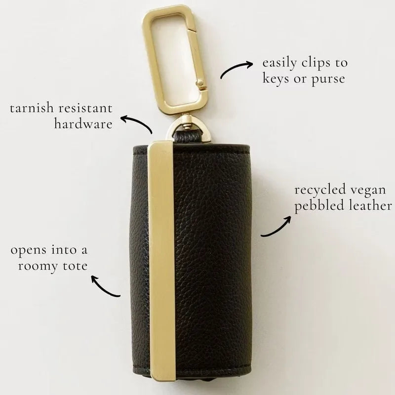 Collapsible Bag Keychain Storage Bag Large Capacity Environmentally Friendly And Convenient Shopping Bag Pendant Accessory Bag