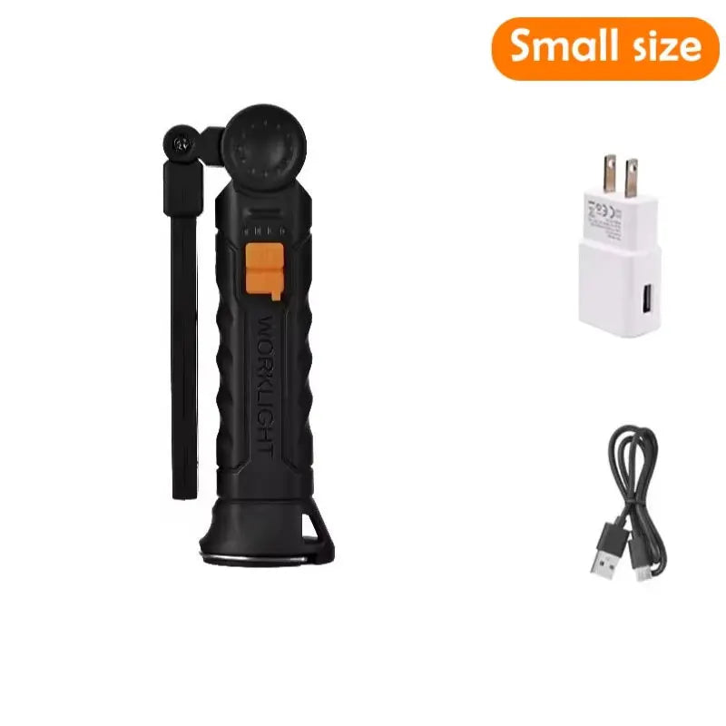Portable LED COB Search Lights With Magnetic & Hook Built-in Battery Rechargeable Work Light Outdoor Waterproof  Emergency Lamp