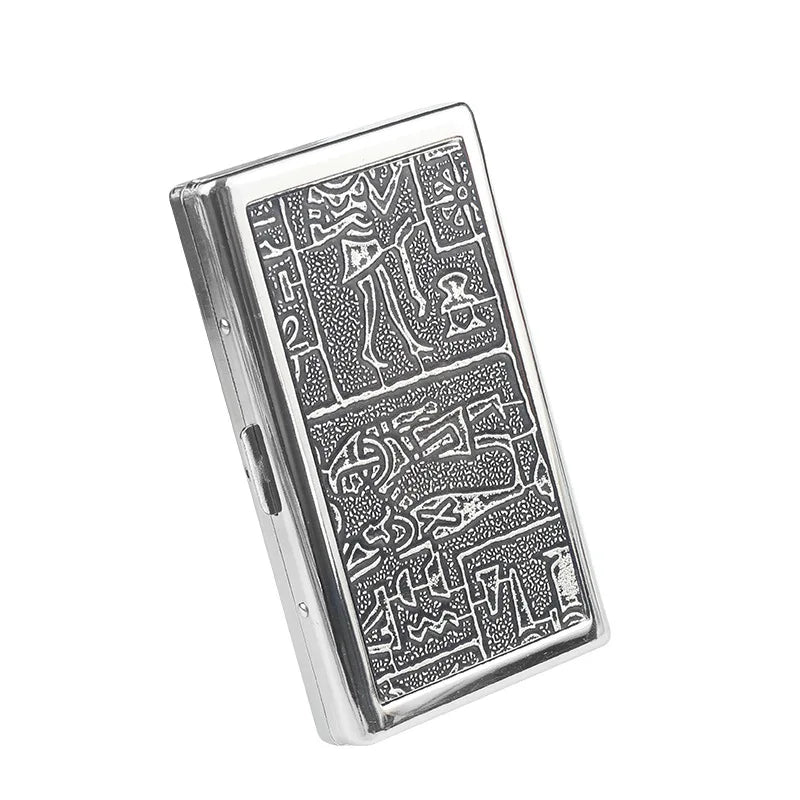 Coarse Medium Fine Three Use Creative Cigarette case Portable Metal Anti Pressure Cigarette Box Personalized men Smoking Tool