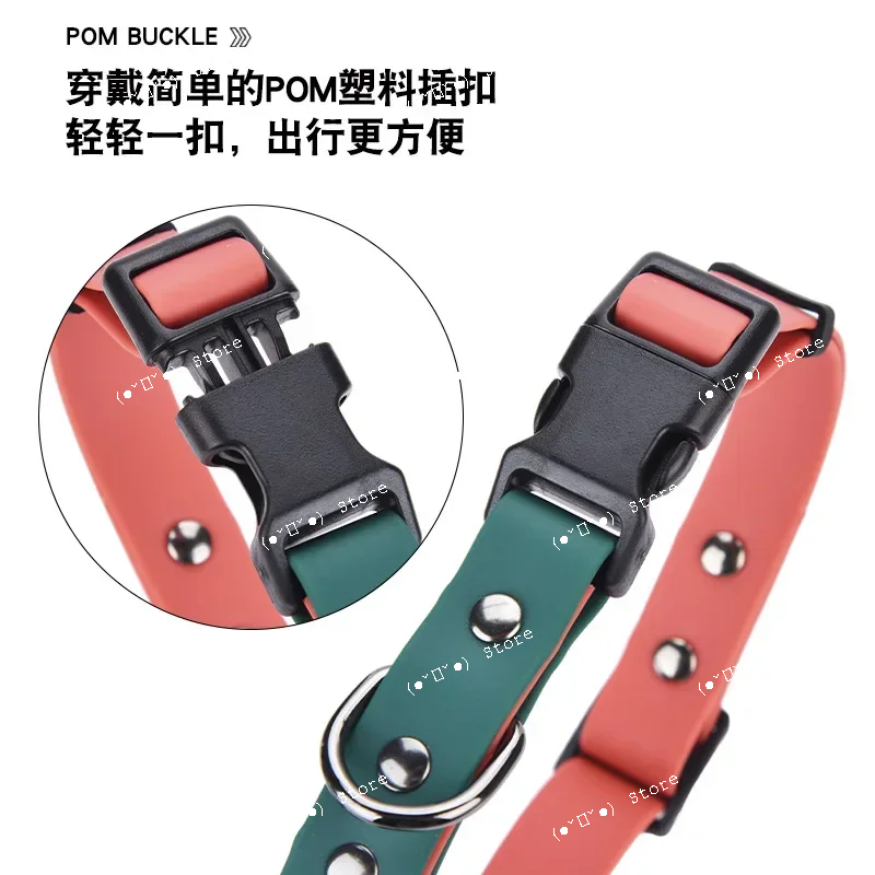waterproof small medium dog collar and leash set schnauzer corgi shiba french bulldog puppy collars dogs accesorios cat collar