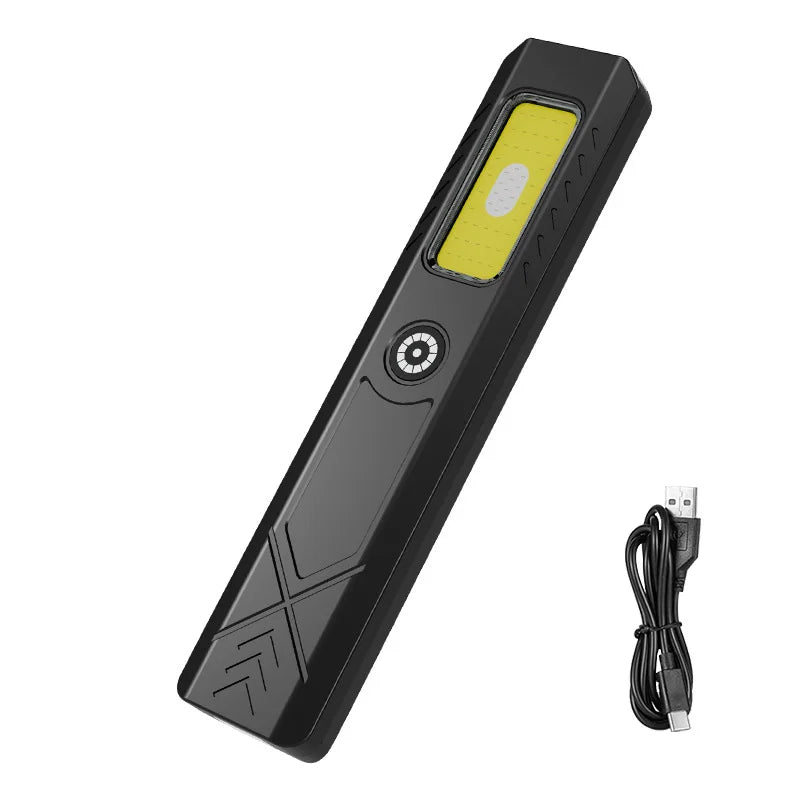LED Hat Clip Flashlight USB-C Rechargeable 800LM Birght Torch Light- With Magnet, Portable Mini Flood Work Light/Pocket Lantern