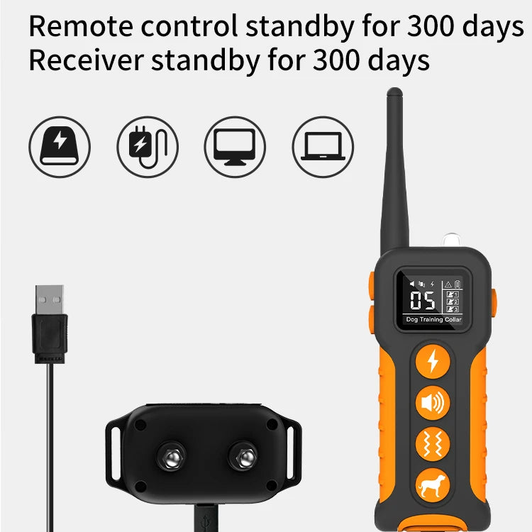 Waterproof Remote Control Large Breed Dogs Vibration Static Luxury Bark Reflective Training Dog Shock Collar