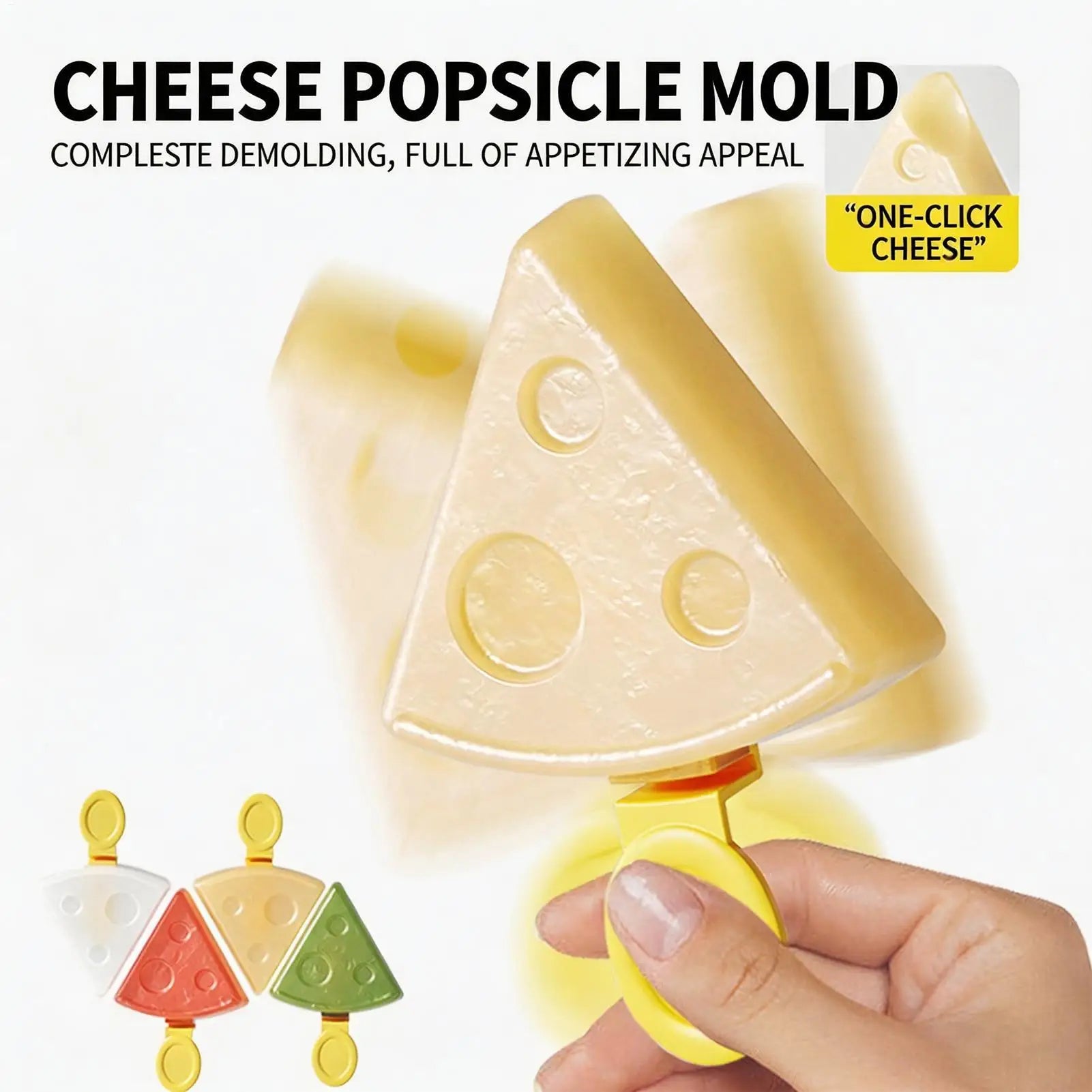 Ice Pop Maker Reusable Food-grade Cheese Compartmental Moulds Freeze Pop Molds For Kids Yogurt Cake Summer Parties Desserts