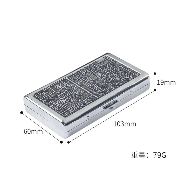 Coarse Medium Fine Three Use Creative Cigarette case Portable Metal Anti Pressure Cigarette Box Personalized men Smoking Tool